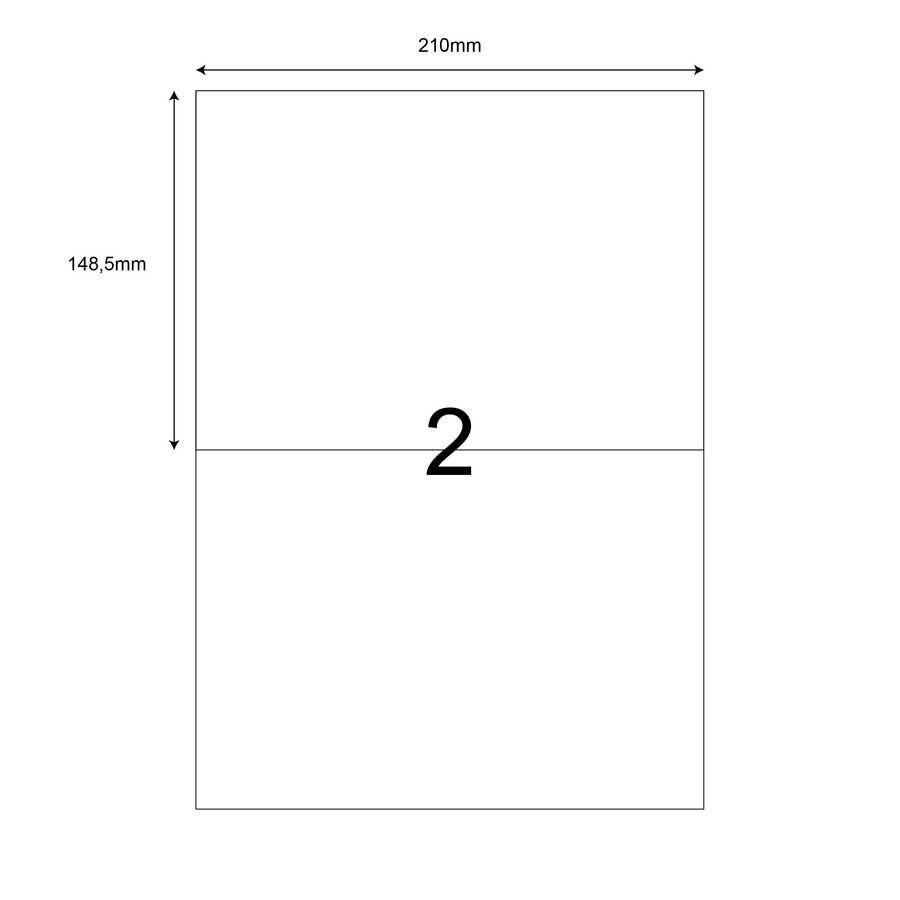 210mm x 148,5mm Lazer Etiket