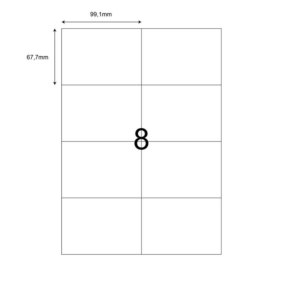 99,1mm x 67,7mm Lazer Etiket