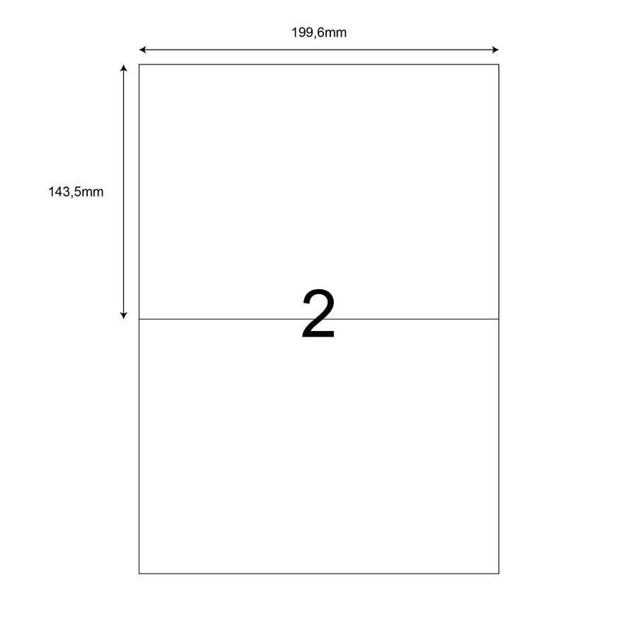 199,6mm x 143,5mm Lazer Etiket