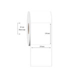 100mm x 120mm Tekli PP Şeffaf Etiket