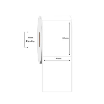 100mm x 160mm Tekli PP Şeffaf Etiket