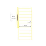 100mm x 40mm Tekli PP Opak Etiket