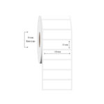 100mm x 30mm Tekli PP Şeffaf Etiket