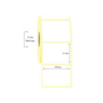 100mm x 65mm Tekli PP Opak Etiket