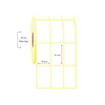 30mm x 60mm 3 Lü Ayrık PP Opak Etiket