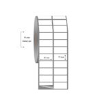 40mm x 25mm 2li Ayrık Fasson Fastyre Etiket