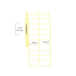 40mm x 20mm 2 li Ayrık Termal Etiket