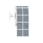 45mm x 50mm 2 li Ayrık Silvermat Etiket