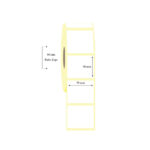 50mm x 50mm Tekli PP Opak Etiket