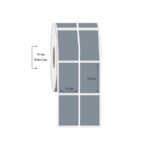 50mm x 60mm 2 li Ayrık Silvermat Etiket