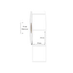 50mm x 60mm Tekli PP Şeffaf Etiket