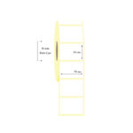 50mm x 40mm Tekli Termal Etiket