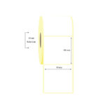 60mm x 100mm Tekli Kuşe Etiket