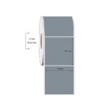 60mm x 100mm Tekli Silvermat Etiket