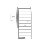 60mm x 25mm Tekli Fasson Fastyre Etiket