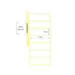 70mm x 30mm Tekli Vellum Etiket