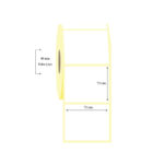 70mm x 70mm Tekli PP Opak Etiket