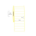 75mm x 20mm Tekli PP Opak Etiket