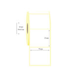 75mm x 85mm Tekli PP Opak Etiket