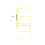 75mm x 50mm Tekli Termal Etiket