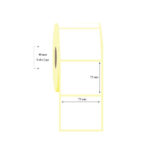 75mm x 75mm Tekli Termal Etiket