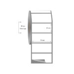 80mm x 40mm Tekli Fasson Fastyre Etiket