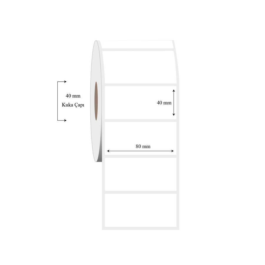 80mm x 40mm Tekli PP Şeffaf Etiket 80mm x 40mm Tekli PP Şeffaf Etiket - Görsel 1