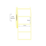 80mm x 50mm Tekli Lamine Termal Etiket