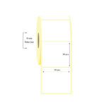 80mm x 80mm Tekli Vellum Etiket