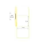 80mm x 90mm Tekli PP Opak Etiket