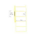 90mm x 45mm Tekli Lamine Termal Etiket