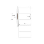 90mm x 45mm Tekli PP Şeffaf Etiket