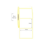 90mm x 60mm Tekli Vellum Etiket