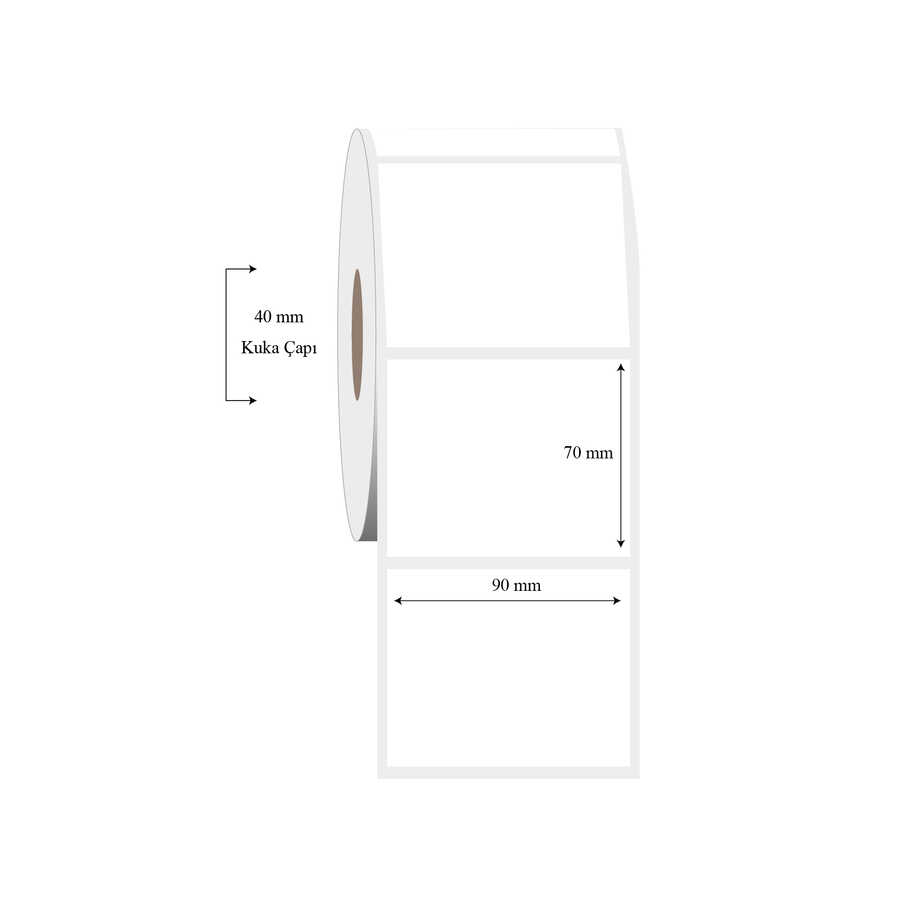 90mm x 70mm Tekli PP Şeffaf Etiket 90mm x 90mm Tekli PP Şeffaf Etiket - Görsel 1