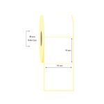90mm x 90mm Tekli Vellum Etiket