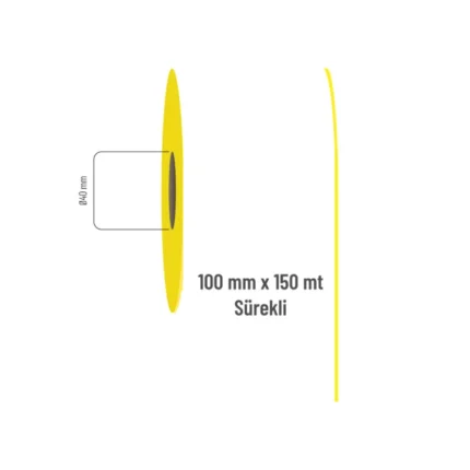 100 mm x 150 mt Sürekli Termal Etiket