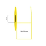 100x110 mm Tekli Termal Etiket