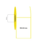 100x145 mm Tekli Kuşe Etiket
