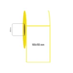 100x155 mm Tekli Kuşe Etiket