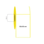100x165 mm Tekli Termal Etiket