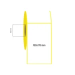 100x170 mm Tekli Kuşe Etiket