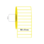 100x18 mm Tekli Kuşe Etiket