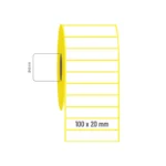 100x20 mm Tekli Kuşe Etiket