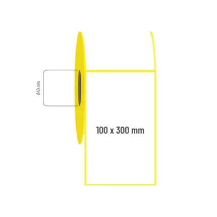 100x300 mm Tekli Termal Etiket