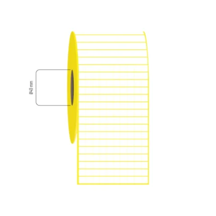 10x10 mm 10'lu Bitişik Termal Etiket