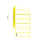 10x30 mm 5'li Aralıklı Kuşe Etiket