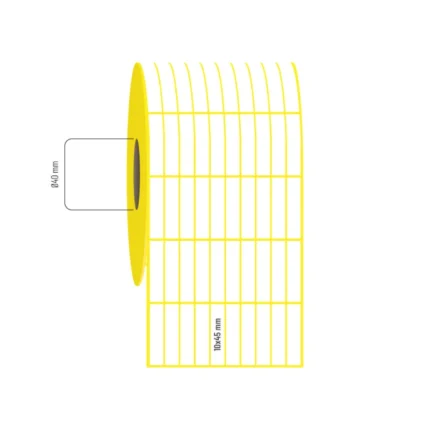 10x45 mm 10'lu Aralıklı Termal Etiket