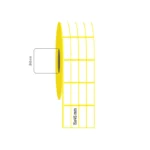 15x45 mm 4'lü Aralıklı Kuşe Etiket