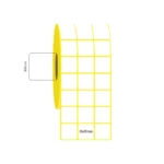 30x30 mm 3'lü Aralıklı Kuşe Etiket
