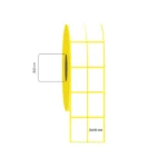 30x45 mm 2'li Aralıklı Kuşe Etiket